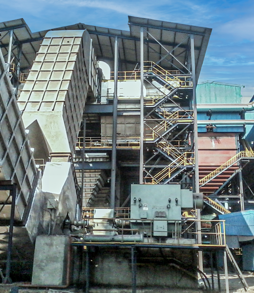 800000 m3_h Essar Steel Stockhouse Bag filter and Fan